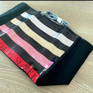 🆕️NWT VS Sequin Canvas Tote Bag